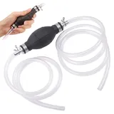Fentar Dieselpumpe, Handpumpe Wasser mit 2m PVC Schüttelschlauch, Langlebige Benzinpumpe Kraftstoffpumpe Ölabsaugpumpe, Siphon Pump Öl Absaugen Pumpe für Wasser Benzin Öl Diesel Transfer