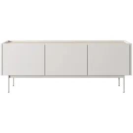 Feldmann-Wohnen Color Lowboard 144x37x55 cm Weiß/Eiche Matt