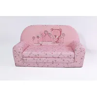 FORTISLINE – Kindersofa MINI ausklappbar 40x78x45cm - Kindersofa für Kinder 2in1 - Kindercouch ausklappbar - Schlafcouch aus Schaumstoff - Abnehmbarer Bezug - Viele Motive