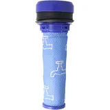 AccuCell Staubsaugerfilter für Staubsauger wie Dyson 923413-01, 92341301 , Vormotor-Filter, Gummi / Kunststoff / Mikrovlies