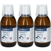 NORSAN Omega-3 TOTAL Huile de poisson Nature 3x200 ml