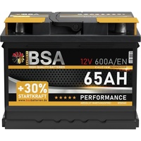 Autobatterie 65Ah 12V +30%Startkraft Starterbatterie ersetzt 55Ah 60Ah 62Ah 63Ah