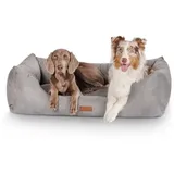 Knuffelwuff Hundebett Dreamline aus Velours grau XXL