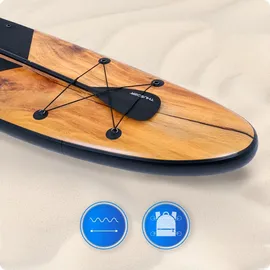 Thunder SUP Board 350 x 81 x 15 cm Braun/Schwarz