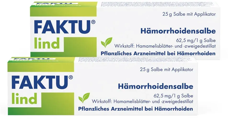 Faktu lind Hämorrhoidensalbe Doppelpack 2X25 g