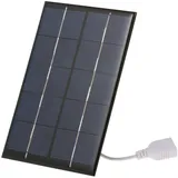 Irishom Tragbares Solar Ladegerät mit USB Anschluss für Handys 2W / 5V Solarpanel Unterwegs Handy Laden USB Solar Charger für Camping, Wandern, Reisen