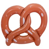 Folat 61452 Bretzel Gonflable 45cm Pretzel Oktoberfest aufblasbarer Brezel Braun, Mehrfarbig, Costumes