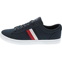 Tommy Hilfiger Herren Sneaker Iconic Stripes Schuhe, Blau (Desert Sky), 45 EU