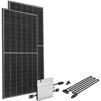 Offgridtec Solaranlage "Solar-Direct 830W HM-800" Solarmodule Schukosteckdose, 5 m Anschlusskabel, ohne Halterung schwarz Solartechnik