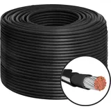 70m Solarkabel Solarleitung 6mm2 PV Kabel H1Z2Z2-K schwarz Photovoltaik Halogenfrei für MC4 1,20€/1m - Schwarz