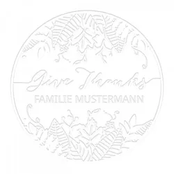 Monogramm-Prägezange 51 mm rund - Natur