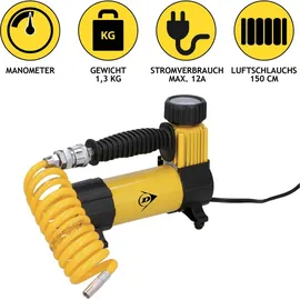 Dunlop Mini-Kompressor 12 Volt Gelb