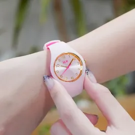 ICE-Watch Ice Duo chic Pink Duo - Rosa Damenuhr mit Silikonarmband - 023275