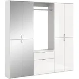 MID.YOU Projekt X Garderobenschrank 183 x 193 x 34 cm weiß