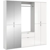 MID.YOU Projekt X Garderobenschrank 183 x 193 x 34 cm weiß