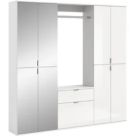 MID.YOU Projekt X Garderobenschrank 183 x 193 x 34 cm weiß