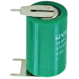 Varta 4/V40H NiMH battery 55604, MH 13654 mit 3-er Print -/++