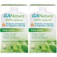 GANatura 100% Naturel Brûlures d'estomac et digestion difficile - 45 Comprimés Comprimé(S) 2x45 pc(s)