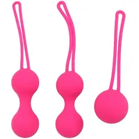 Premium Liebeskugeln 3er Set, Perfekt für Frauen Zum Beckenbodentraining, Beckenbodentrainer - Stärkung der Vaginalmuskulatur & Training, Silikon,Wasserfest