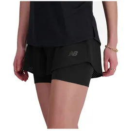 New Balance Rc Seamless 3 ́ ́ 2-in-1-shorts - Black - S