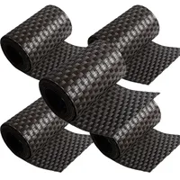 nyvi Sichtschutzstreifen 255 x 19 cm Dunkelbraun Polyrattan 5 St.