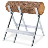 Relaxdays Sägebock klappbar Metall