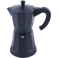 SHZICMY Elektrischer Espressokocher Kaffeemaschine mit Basis, Aluminium Vintage Espresso Kaffee Espressomaschine für 6 Tassen Espressotassen, Kapazität: 300 ml