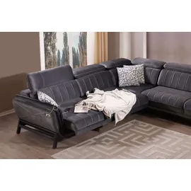 nobelaa Ecksofa "Mona"-Anthrazit - Grau