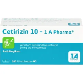 1 A Pharma Cetirizin 10 - 1 A Pharma Filmtabletten