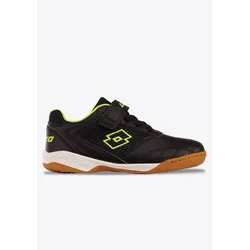 Hallenschuh LOTTO, Gr. 35, schwarz (schwarz, fr.gelb), Synthetik, Textil, sportlich, Schuhe