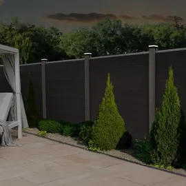 Home Deluxe Pfostenabdeckung Callux Cover mit Solar LED-Beleuchtung 6er Set
