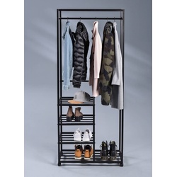 Garderobe Andorra Metall Schwarz