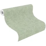 Rasch Textil Vliestapete Tapetenwechsel II 10,05 m x 0,53 m grün 507843