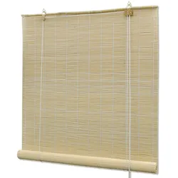 vidaXL Bambusrollo 100x220 cm Natur