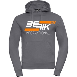 Berik International Hoodie, grau-weiss, Größe XL für Männer