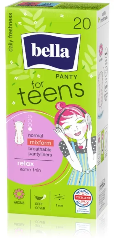 BELLA For Teens Relax Slipeinlagen für Mädchen 20 St.