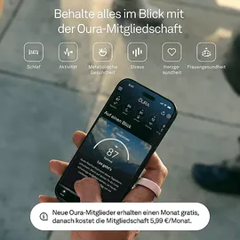 Oura Ring 4 Ceramic, Größe 6, Petal Smart