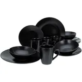 CreaTable Black Matt Kombiservice-Set, 16-tlg. (25833)