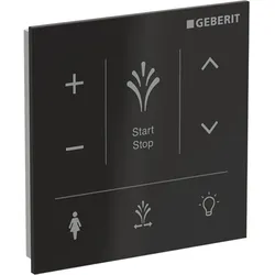 Geberit AquaClean Sela Wandbedienpanel Glas, Montagezubehör, schwarz