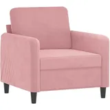 vidaXL Sessel 60 x 77 x 50 cm Rosa Samt