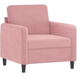 vidaXL Sessel 60 x 77 x 50 cm Rosa Samt