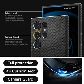 SPIGEN Samsung Galaxy S24 Ultra Liquid Air Hülle schwarz