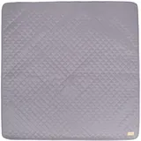 roba Krabbeldecke "roba Style" - 100 x 100 cm - Spieldecke gesteppt für Babys & Kleinkinder - Pflegeleichtes & schmutzabweisendes Material - Anthrazit