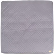 roba Krabbeldecke "roba Style" - 100 x 100 cm - Spieldecke gesteppt für Babys & Kleinkinder - Pflegeleichtes & schmutzabweisendes Material - Anthrazit