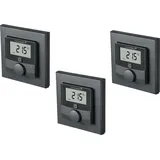 HMIP WTH-A-3 - Wandthermostat m. Luftfeuchtigkeit, anthrazit, 3 Stück