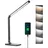 Mafiti Schreibtischlampe LED Dimmbar Tischlampe 5 Farb und 3 Helligkeitsstufen, Augenfreundliche Nachttischlampe, USB-Anschluss für Leser, Kinder, Büro-Schwarz