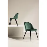 venture home Esszimmerstuhl Velvet Polyester Meerblau-Samt 2