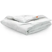 sleepling Bettdecke 240 x 260 cm, leichte Sommerdecke, 100% Mikrofaser, Allergiker geeignet, sleepling Basic 100 - Weiß