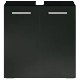 Badplaats Waschbeckenunterschrank, Jupiter 60cm Schwarz - Badezimmer, Badmöbel