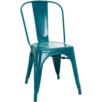 Mid.you Stuhl, Petrol, Metall, konisch, 44x84x54 cm, stapelbar, Esszimmer, Stühle, Esszimmerstühle, Vierfußstühle